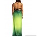 Vivilover Women Sexy Plus Size Spaghetti Strap Cover Up Beach Backless Wrap Long Beach Dress Green B077WY88ZQ